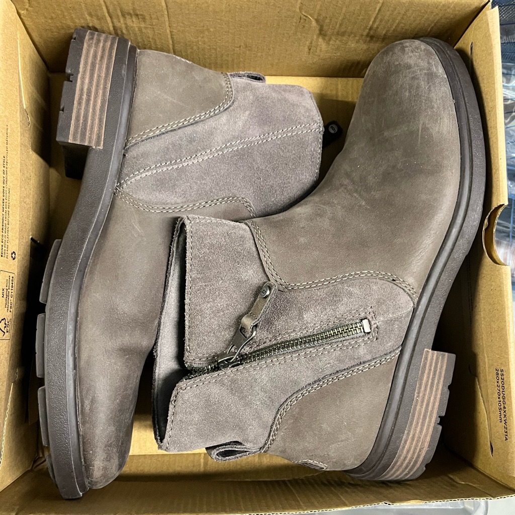 Ugg Women's Harrison Zip Waterproof Leather Boots Brown